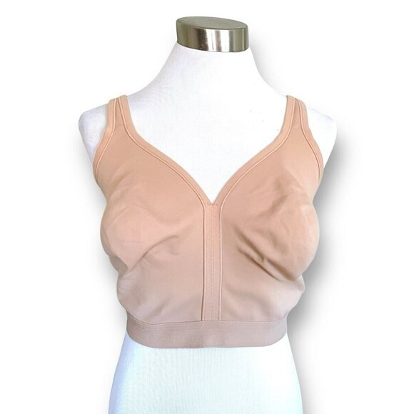 Soma 44G Bra Warm Amber Nude Tan Embraceable Wireless Unlined Full Coverage - Picture 4 of 9